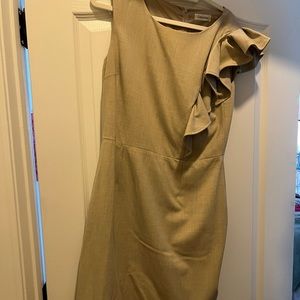 Tan Calvin Klein Dress